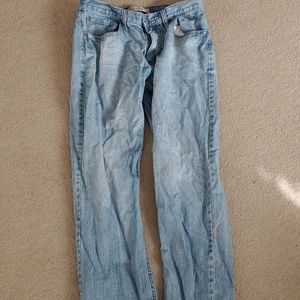 Relaxed fit straight jeans